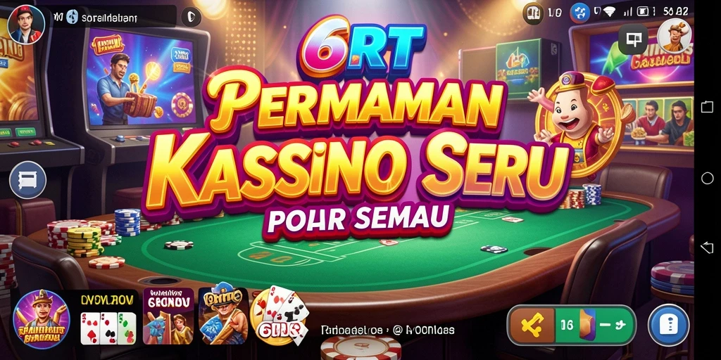 Tampilan menakjubkan dari gameplay Kasino di 6RT.