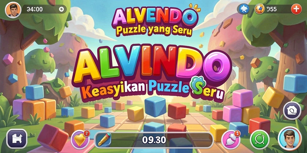 Tampilan gameplay ALVENDO yang menarik dan penuh tantangan.
