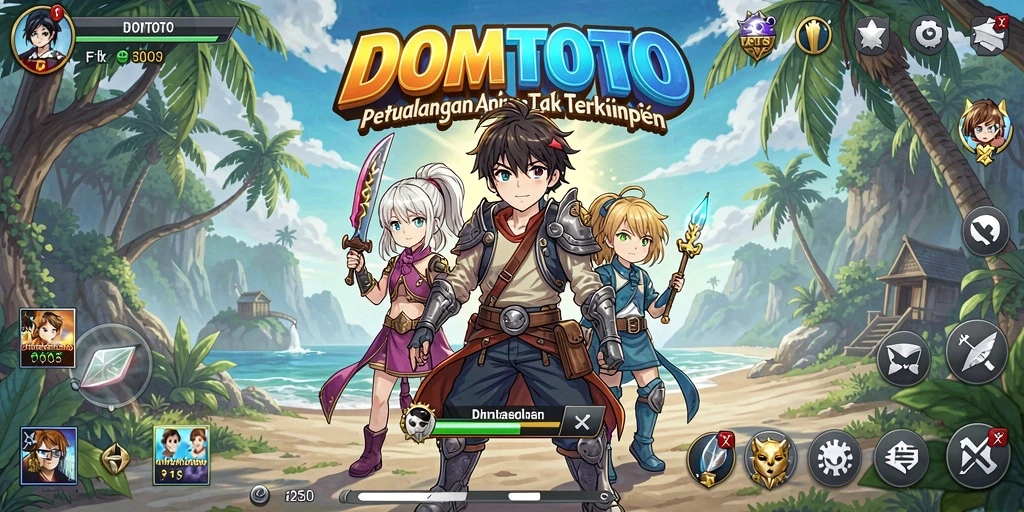 Tampilan gameplay DOMTOTO yang memukau dan penuh aksi.