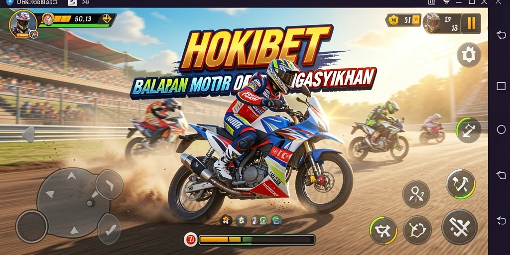 Gameplay seru HOKIBET dengan balapan motor yang mendebarkan.