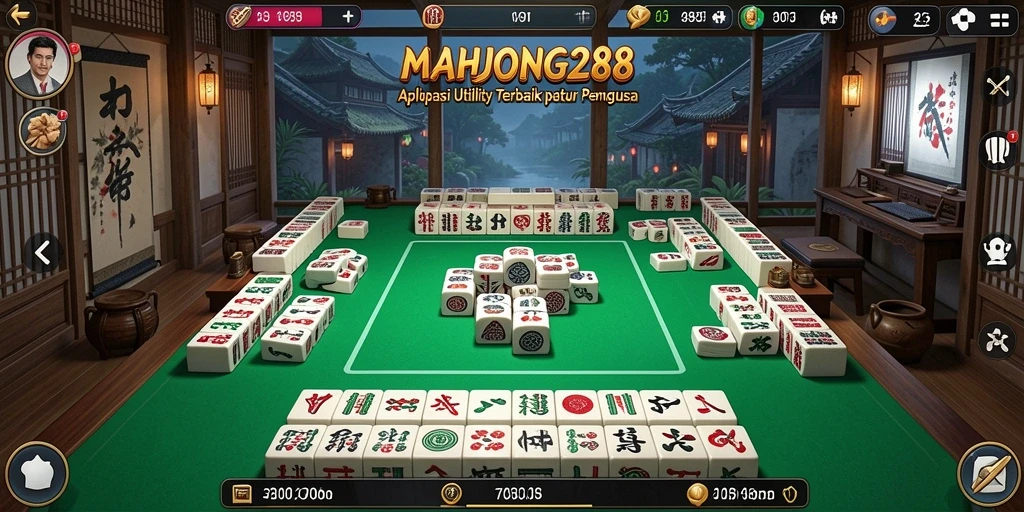 Tampilan utama gameplay MAHJONG288, menampilkan fitur Utility yang efisien.