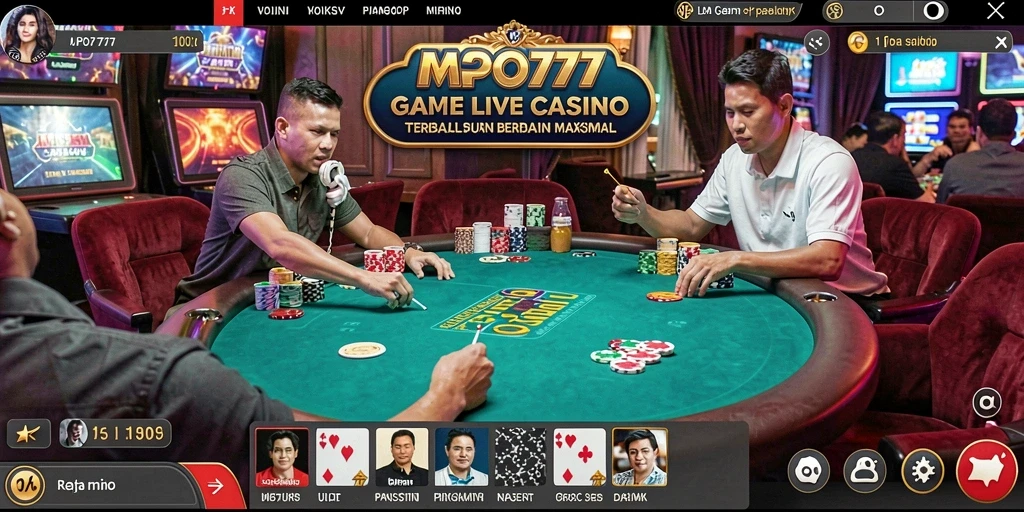 Tampilan gameplay menarik dari aplikasi Live Casino MPO777.