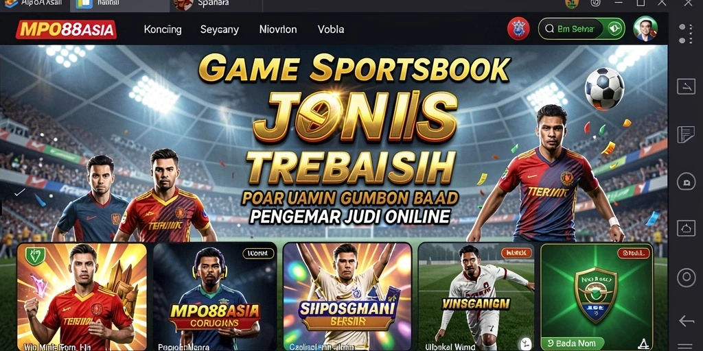 Tampilan gameplay Sportsbook MPO88ASIA yang menarik dan interaktif.