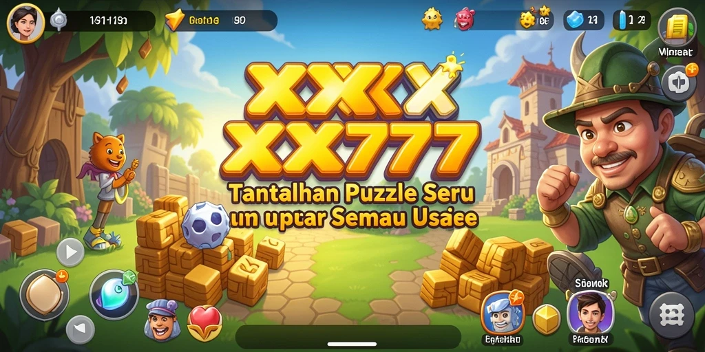 Tampilan gameplay yang penuh warna dan menantang di XXX777.